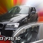 Heko Σετ Ανεμοθραύστες Μπροστινοί για BMW X3 F25 5D 2010-2017 2τμχ