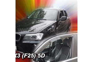 Heko Σετ Ανεμοθραύστες Μπροστινοί για BMW X3 F25 5D 2010-2017 2τμχ