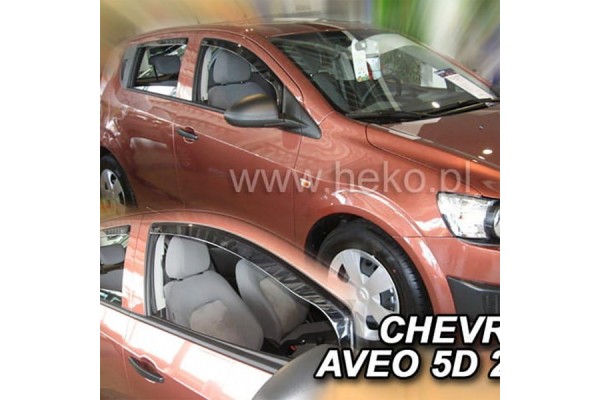 Heko Σετ Ανεμοθραύστες Μπροστινοί για Chevrolet Aveo II 4D/5D 2011 2τμχ