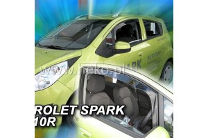 Ανεμοθραυστες Για Chevrolet Spark M300 5D 2010-2015 Ζευγαρι Απο Ευκαμπτο Φιμε Πλαστικο Heko - 2 ΤΕΜ.