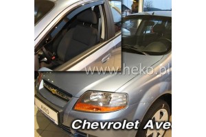 Ανεμοθραυστες Για Chevrolet Aveo Classic 5D 2004-2011 / Kalos 5D 2004-2008 Htb Ζευγαρι Απο Ευκαμπτο Φιμε Πλαστικο Heko - 2 ΤΕΜ.