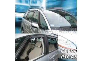 Heko Σετ Ανεμοθραύστες Μπροστινοί για Citroen C4 Picasso MK1 5D 2006-2013 2τμχ