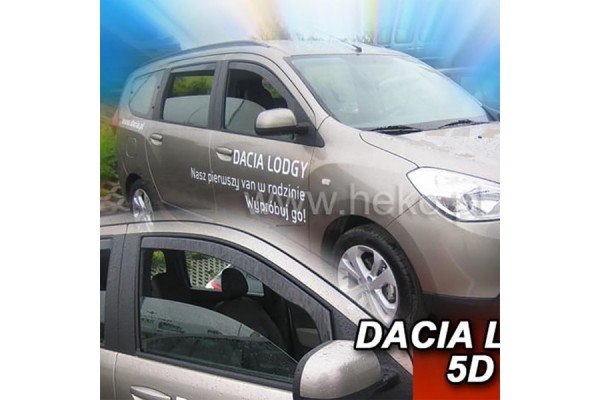Heko Σετ Ανεμοθραύστες Μπροστινοί για Dacia Lodgy 5D 2012/Dacia Dokker 4D 2012 2τμχ