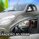 Heko Σετ Ανεμοθραύστες Μπροστινοί για Dacia Sandero Stepway I 5D 2008-2012 2τμχ