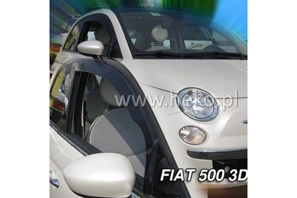 Heko Σετ Ανεμοθραύστες Μπροστινοί για Fiat 500 3D 2007 2τμχ
