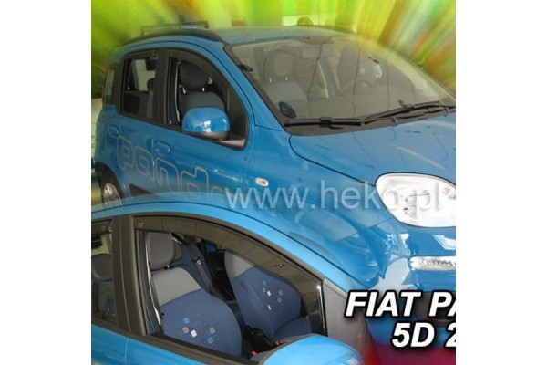 Heko Σετ Ανεμοθραύστες Μπροστινοί για Fiat Panda III 5D 2012 2τμχ