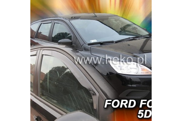 Heko Σετ Ανεμοθραύστες Μπροστινοί για Ford Focus MK2 4D/5D 2004-2011 2τμχ