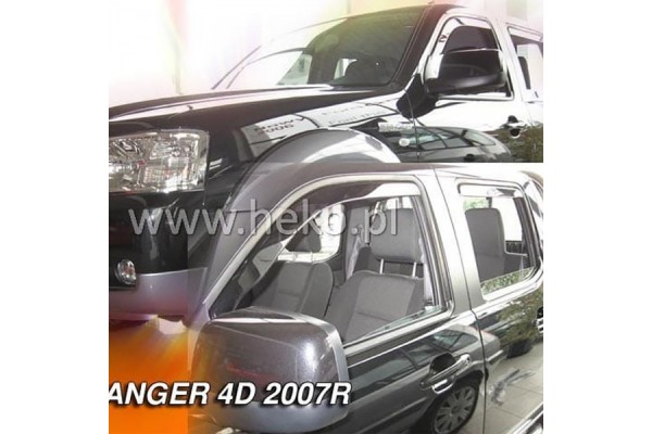 Heko Σετ Ανεμοθραύστες Μπροστινοί για Ford Ranger II 4D 2007-2012 2τμχ
