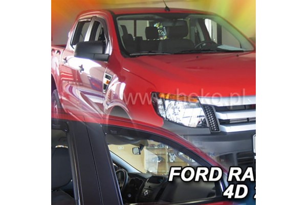Heko Σετ Ανεμοθραύστες Μπροστινοί για Ford Ranger III 4D 2012 2τμχ