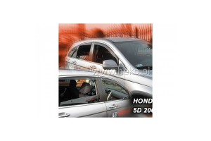 Ανεμοθραυστες Για Honda CR-V 3 5D 02/2007-2012 Ζευγαρι Απο Ευκαμπτο Φιμε Πλαστικο Heko - 2 ΤΕΜ.