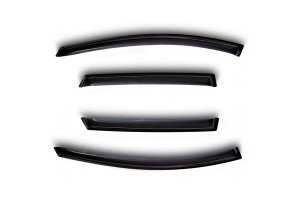 Novline Σετ Ανεμοθραύστες Μπροστινοί / Πίσω για Hyundai Santa FE III 2012-2014 4τμχ