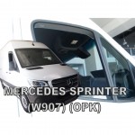 Mercedes Sprinter W907 2D 2018> Κοντο Ζευγαρι Ανεμοθραυστες Van Απο Ευκαμπτο Φιμε Πλαστικο Heko - 2 ΤΕΜ.