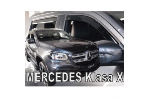 Ανεμοθραυστες Για Mercedes X-KLAS W470 4D 2017+ Σετ Αυτοκινητου Απο Ευκαμπτο Φιμε Πλαστικο Heko - 4 ΤΕΜ.