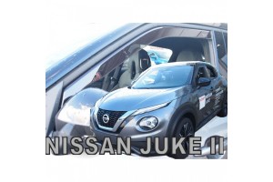Ανεμοθραυστες Για Nissan Juke 5D 2019+ Ζευγαρι Απο Ευκαμπτο Φιμε Πλαστικο Heko - 2 ΤΕΜ.