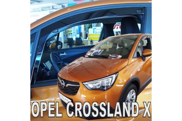 Heko Σετ Ανεμοθραύστες Μπροστινοί για Opel Crossland X 5D 2017 2τμχ