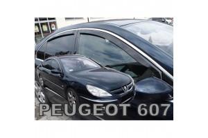 Heko Σετ Ανεμοθραύστες Μπροστινοί και Πίσω για Peugeot 607 Sedan 1999-2010 4τμχ