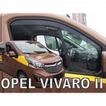 Opel Vivaro II 2014> / Renault Trafic Iii 2014>/ Nissan NV300 2018> - Ζευγαρι Ανεμοθραυστες Αυτοκινητου Απο Ευκαμπτο Φιμε Πλαστικο Heko - 2 ΤΕΜ.