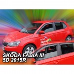 Skoda Fabia Iii 5D 2014> Htb Σετ Ανεμοθραυστες Αυτοκινητου Απο Ευκαμπτο Φιμε Πλαστικο Heko - 4 ΤΕΜ.