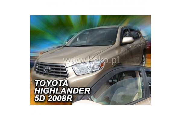 Heko Σετ Ανεμοθραύστες Μπροστινοί για Toyota Highlander (USA) (2007+) 2τμχ