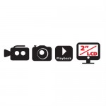 Lampa Κάμερα Sports ACTION-CAM1 Αδιάβροχη Με Οθόνη 720PIXEL 2,0'' Lcd 60x32x42mm L38864