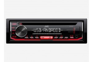 Jvc Radio CD MP3 Usb Aux Κοκκινο Φωτισμο Συμβατο Με Android