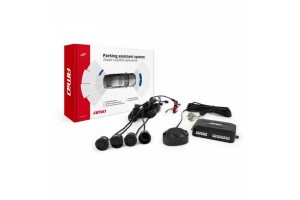 Συστημα Παρκαρισματος 12V 4 Ματια Μαυρα Φ22mm Με Buzzer (ΜΟΝΟ ΗΧΟΣ)