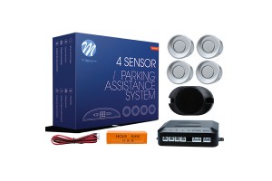 Συστημα Παρκαρισματος 9-15V Με 4 Αισθητηρες (ΑΣΗΜΙ) 18mm Και Buzzer (ΜΟΝΟ ΗΧΟΣ) M-TECH