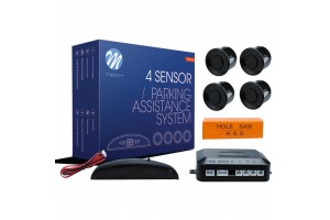 Συστημα Παρκαρισματος 9-15 V Με 4 Αισθητηρες (ΜΑΥΡΟ) 18mm M-TECH