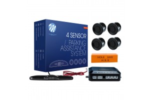 Συστημα Παρκαρισματος 12V Με 4 Αισθητηρες (ΜΑΥΡΟ) 21,5mm Και Slim Ψηφιακη Οθονη (120 X 33 X 16mm) M-TECH