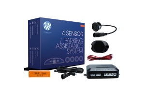 Συστημα Παρκαρισματος 9-15 V Με 4 Διαιρουμενους Αισθητηρες (ΜΑΥΡΟ) 21,5mm Και Buzzer (MONO HXOΣ) M-TECH