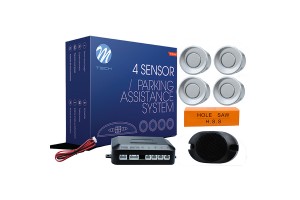Συστημα Παρκαρισματος 9-15V Με 4 Αισθητηρες (ΑΣΗΜΙ) 21,5mm Και Buzzer (MONO HXOΣ) M-TECH