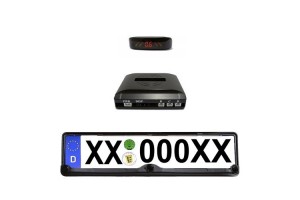 Συστημα Παρκαρισματος Σε Πλαισιο Πινακιδας Με 3 Αισθητηρες & Οθονη Led