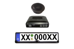 Συστημα Παρκαρισματος Σε Πλαισιο Πινακιδας Με 3 Ματια & Buzzer (ΜΟΝΟ ΗΧΟ)