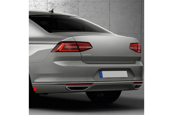 VW Passat B8 SD 2015> Streamer Πισω Προφυλακτηρα Και Πλαινα - 3 ΤΕΜ.