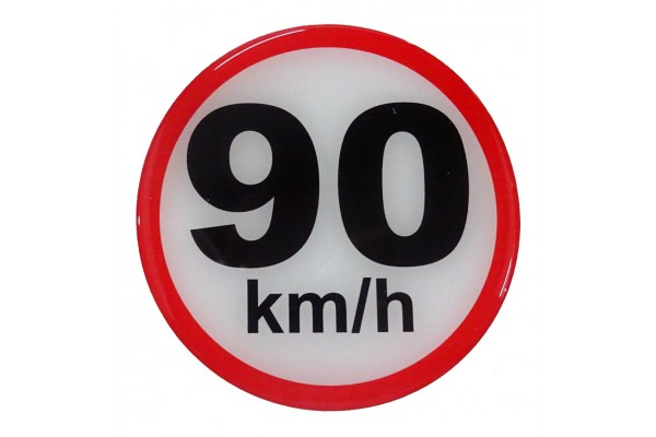 Race Axion Πινακίδες Σήμανσης Σήμα Ταχύτητας Χιλιομέτρων 90km/h 10cm Αυτοκόλλητο 1Τεμ