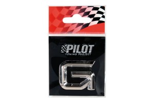 Lampa Αυτοκόλλητο Γράμμα Αυτοκινήτου Χρωμίου 3D "G" 2.6cm