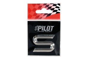 Lampa Αυτοκόλλητο Γράμμα Αυτοκινήτου Χρωμίου 3D "S" 2.6cm