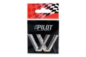 Αυτοκόλλητο Γράμμα Αυτοκινήτου Χρωμίου "W" 26mm