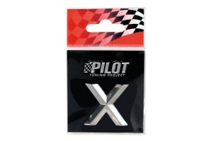 Lampa Αυτοκόλλητο Γράμμα Αυτοκινήτου Χρωμίου 3D "X" Type 2