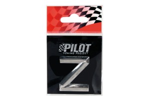 Lampa Αυτοκόλλητο Γράμμα Αυτοκινήτου Χρωμίου 3D "Ζ" Type-2