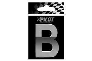 Lampa 3D "B" Type 4 Αυτοκόλλητο Γράμμα Αυτοκινήτου Χρωμίου 7cm