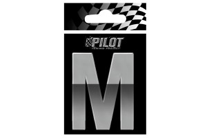 Lampa 3D Type 4 "M" Αυτοκόλλητο Γράμμα Αυτοκινήτου Χρωμίου 7cm