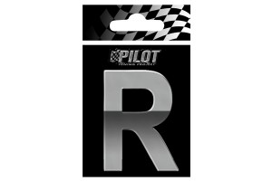 Lampa 3D "R" Type-4 Αυτοκόλλητο Γράμμα Αυτοκινήτου Χρωμίου 7cm