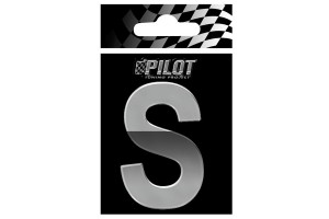 Lampa 3D "S" Type 4 Αυτοκόλλητο Γράμμα Αυτοκινήτου Χρωμίου 7cm