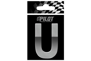 Αυτοκολλητο Γραμμα 3D "U" ΤΥΡΕ-4 70mm