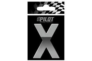 Αυτοκολλητο Γραμμα 3D "Χ" ΤΥΡΕ-4