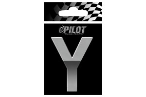 Αυτοκολλητο Γραμμα 3D "Υ" ΤΥΡΕ-4 70mm