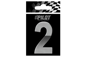 Αυτοκολλητο Γραμμα 3D "2" ΤΥΡΕ-4 70mm