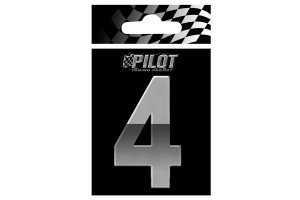 Αυτοκολλητο Γραμμα 3D "4" ΤΥΡΕ-4 70mm