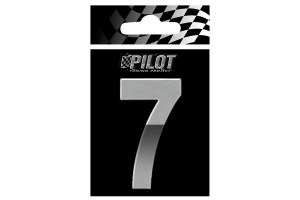 Αυτοκολλητο Γραμμα 3D "7" ΤΥΡΕ-4 70mm